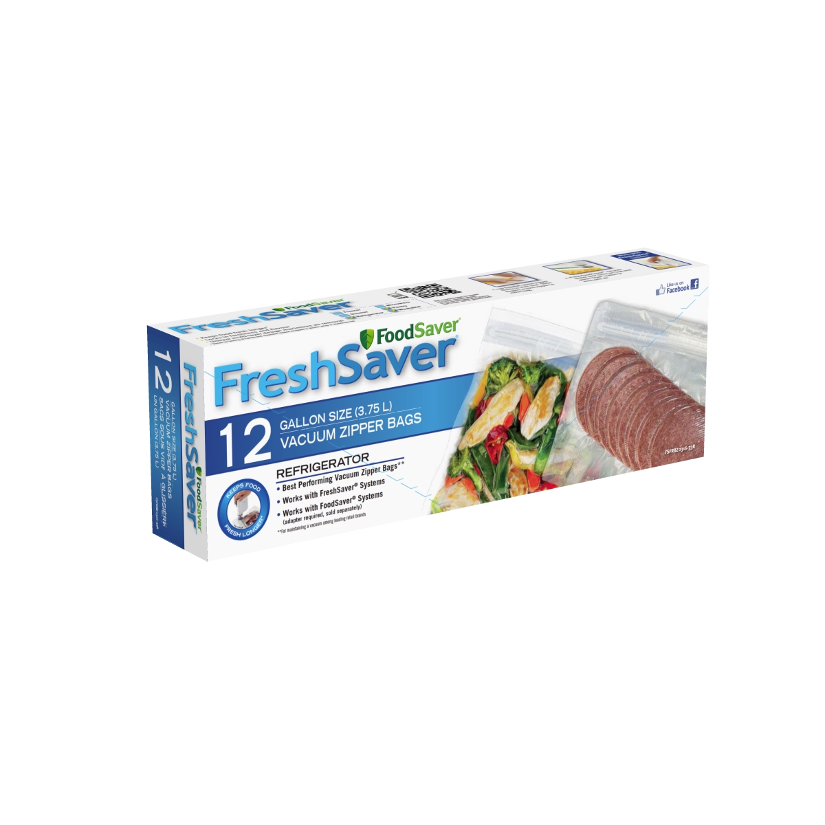 FoodSaver® FreshSaver® Vacuum Zipper Bags - 30 Quart & 20 Gallon